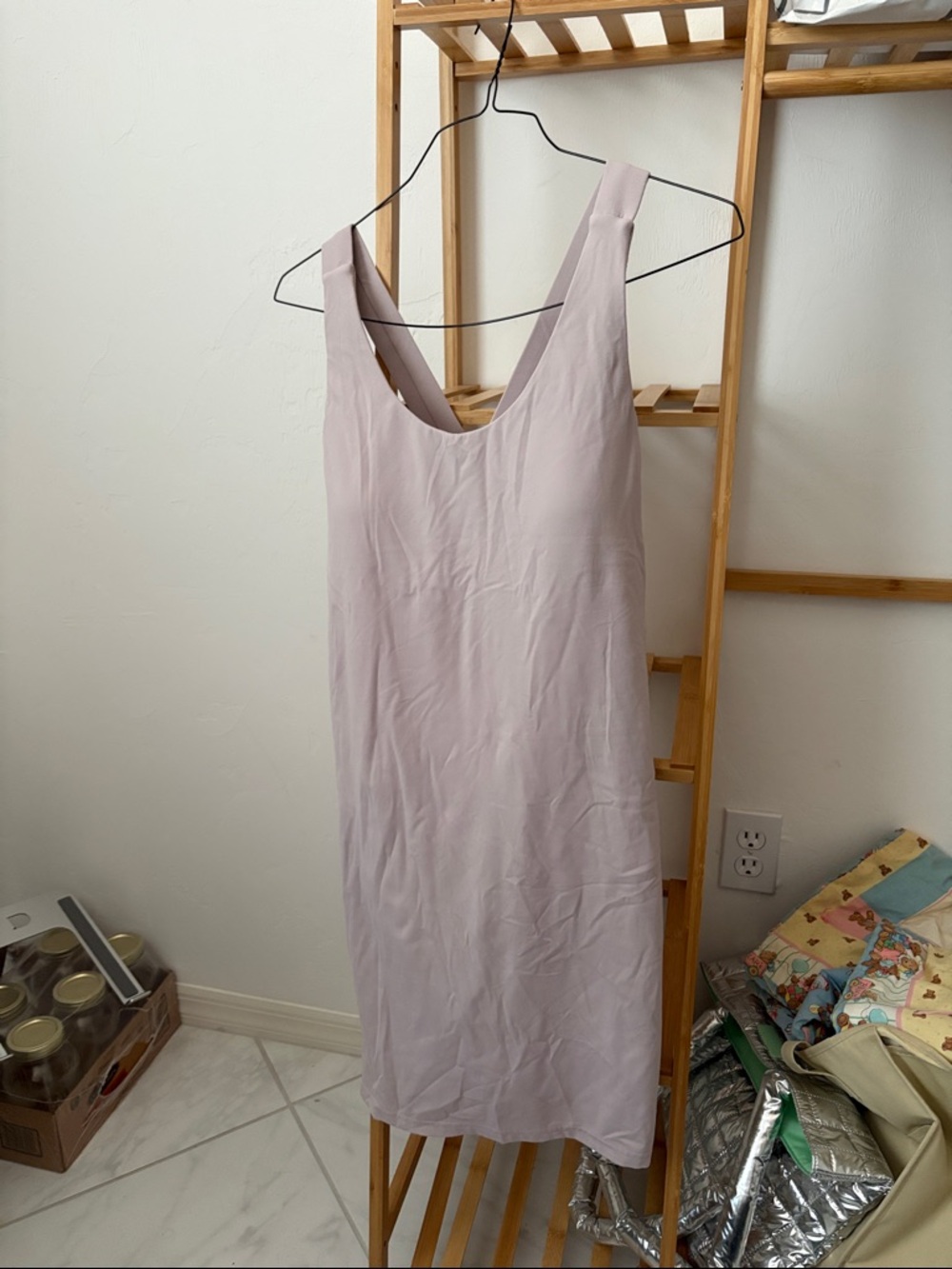 Sleeveless Mini Dress in Light Lavender